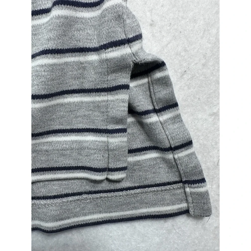 Polo by Ralph Lauren Striped Polo Shirt Men's XL Gray Cotton Short Sleeve Class